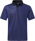 DEOLAX Mens Polo Shirts Fashion Print Mens Golf Shirt Dry Fit Mens Golf Polo Short Sleeve Quick Dry Funny Golf Shirt for Men