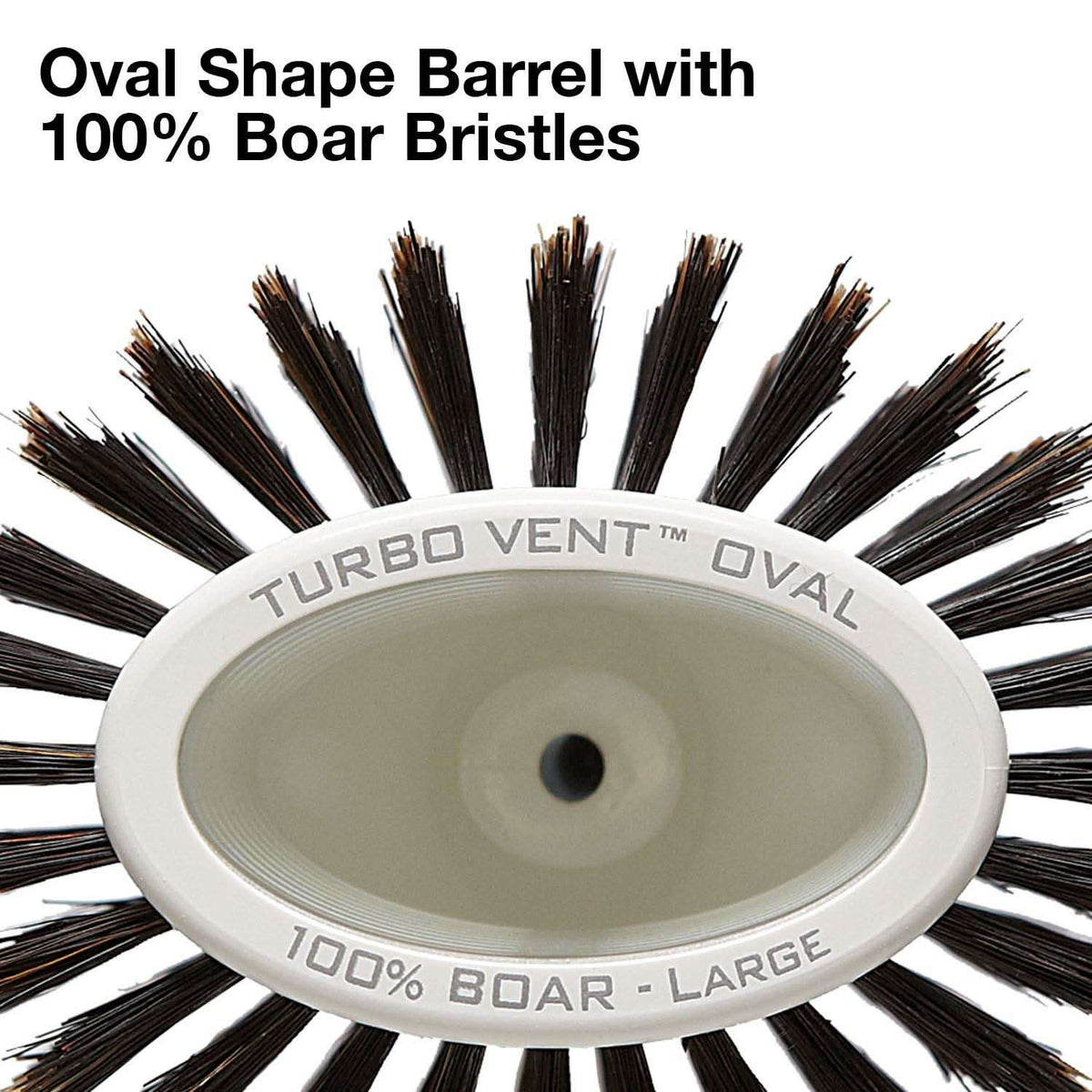 Olivia Garden Ceramic and Ion Turbo Vent 100% Boar Bristle Round Hair Brush CI-BR (4 1/2")
