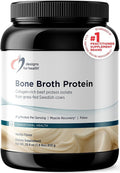 Designs for Health Bone Broth Protein Powder – 21g Grass-Fed, Collagen-Rich Beef Protein Isolate – Vanilla, Paleo, Non-GMO, Dairy-Free (30 Servings / 810g)