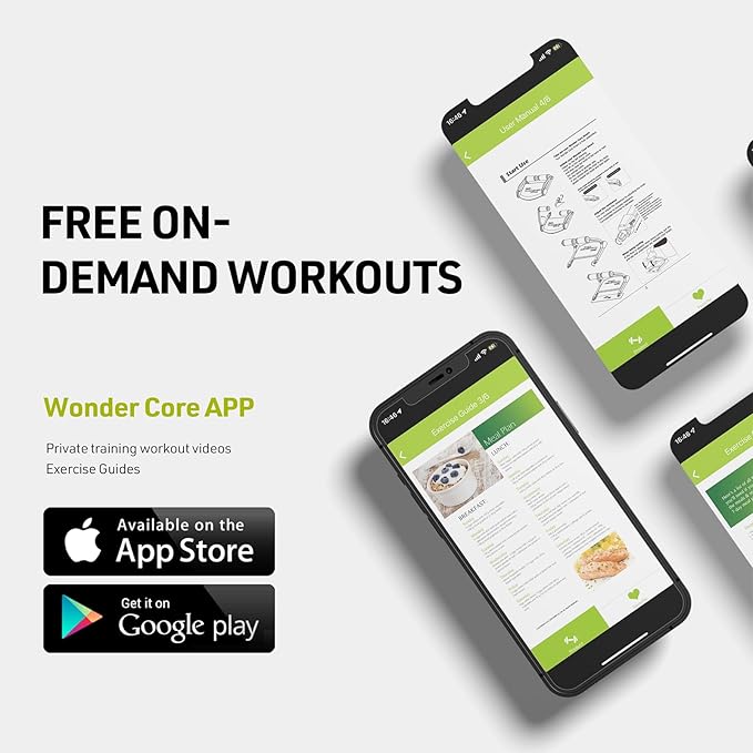 WONDER CORE SMART, Ab Machine, Ab Workout Equipment, Sit Up Machine & Exercise Equipment, Ab Crunch Machine for Stomach Workout, Ab Core Trainer Abdominal Machine for Home Gym