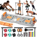 Professional Strength Training Equipment Strengthened by Durable Metal Frame, Push Up Board, Portable & Foldable Push Up Bar Set for Home Gym Fitness, Pushup Handles, Resistance Bands, Ab Roller, etc.