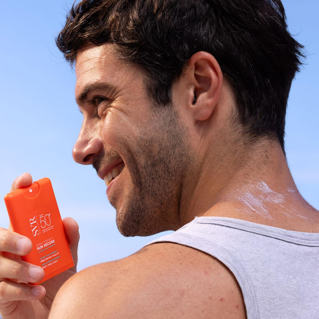 SVR Sun Secure Cep Spreyi SPF50+ Sunscreen Spray for Babies, Children, and Adults - UVA-UVB Protection, Transparent Formula