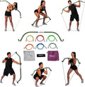 Lite Gorilla Bow Portable Home Gym Resistance Bands and Bar System for Travel, Fitness, Weightlifting and Exercise Kit, Full Body Workout Equipment Set