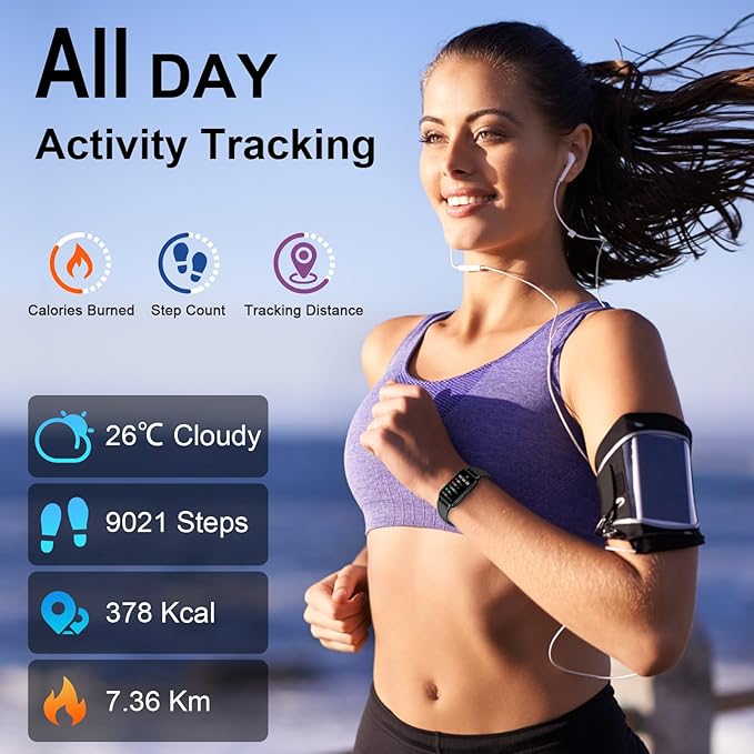 Smart Watch for Men Women(Answer/Make Call), 2025 Fitness Activity Tracker 1.57” Smartwatch with Heart Rate/Sleep Monitor/Pedometer/Calories/110+ Sports, IP68 Waterproof Fitness Watch for Android iOS