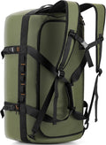 40L/60L/90L Large Waterproof Duffle Bag Backpack for Men, Mens Duffel Backpack Bags for Traveling, Heavy Duty (Green, 60L)