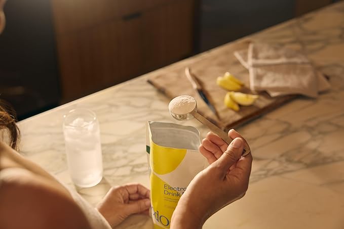 GOODONYA Organic Hydration Electrolyte Drink Mix, Certified Organic Hydration Powder, Non-GMO, Biochecked Glyphosate Free, Low Sugar, Lemonade Flavor, No Artificial Flavors, 42 Servings