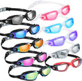 Konohan 10 Pack Swim Goggles Bulk for Kids adult Pool Goggles Anti Fog Silicone No Leak Swimming Glasses for Men Women Youth