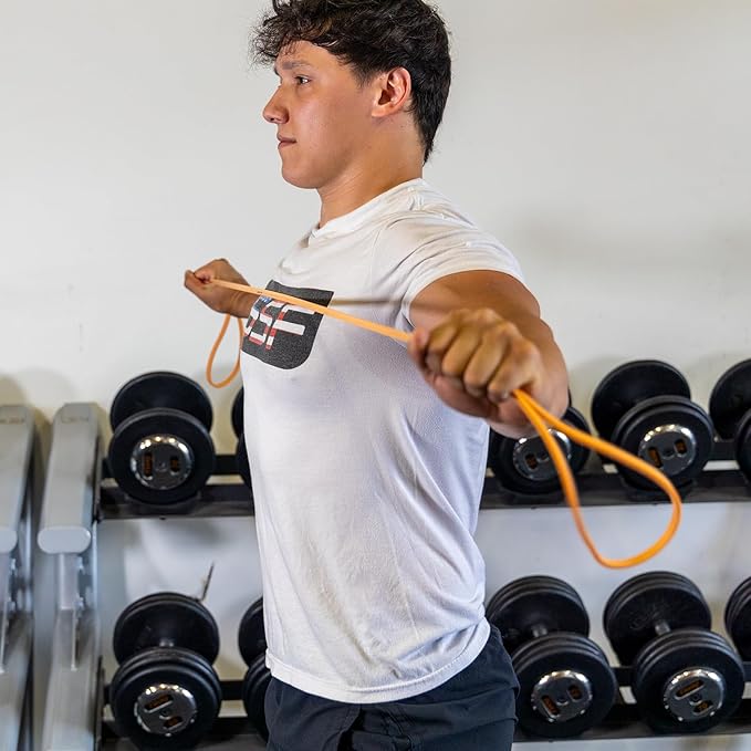 Serious Steel Fitness 37" Resistance Training Bands (Portable Exercise Band System Training Bands- Great for Individuals Looking for Tension Throughout The Exercise)
