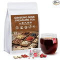 Kidney Tea Formula Ginseng Nine Treasure Tea, Natural Kidney Cleanse Detox & Repair Ginseng & Mulberry Herbal Teabags for Men & Women, 9 Precious Ingredients Formula (1 Pack/25 Bags)