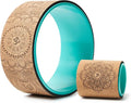 Yoga Wheel for Stretching & Flexibility to Help Back Aches & Tension, Deep Tissue Muscle Massage. Back Roller Wheel with Extra Cushion, Wider & Thickest Foam, Stretches and Strengthens Core Muscles