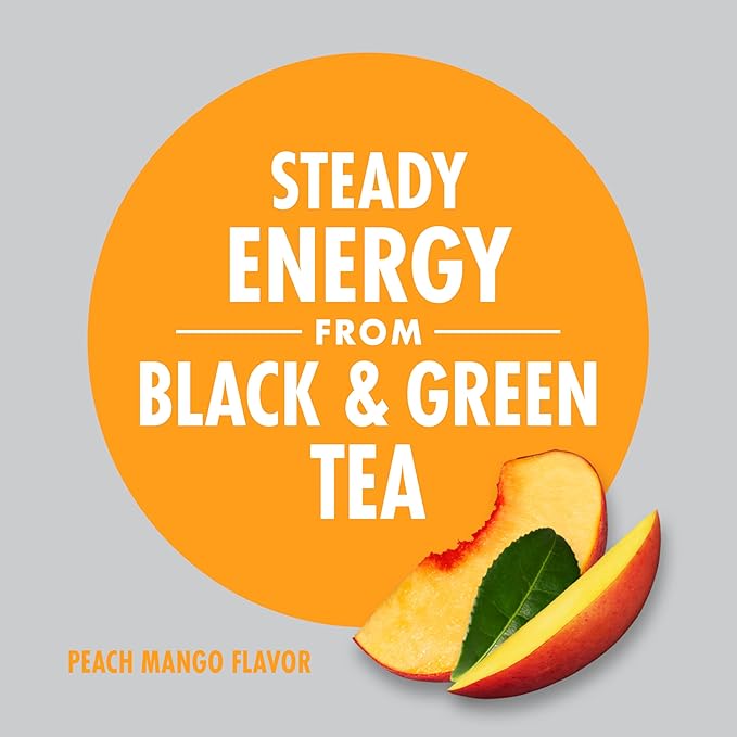 V8 Energy Peach Mango Energy Drink, 8 fl oz Can (12 Pack)
