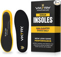 VKTRY Gold for Non-Cleated Shoes - Carbon Fiber Performance Insoles - Customized Athletic Inserts for Sports Basketball Volleyball Running & More | Shock Absorption US M14.5-15, W16.5-17, 171-220lbs