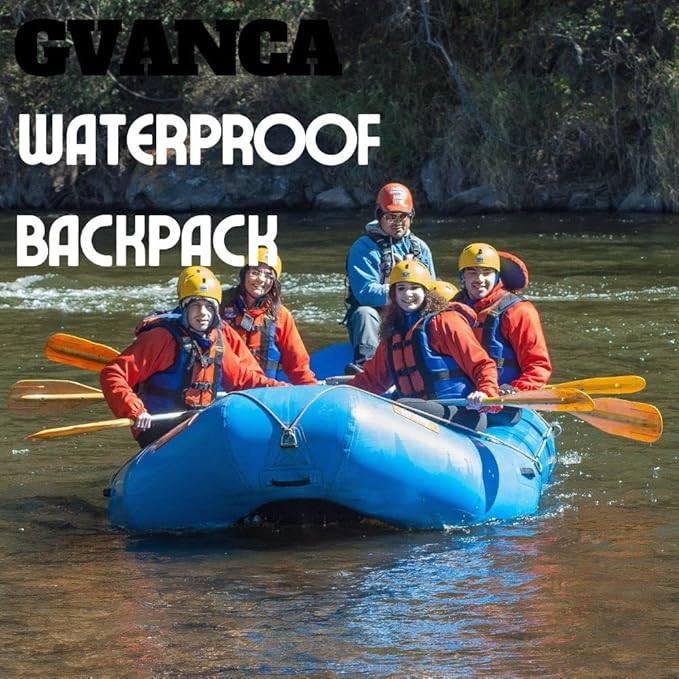 Waterproof Dry Bag Backpack for Kayaking, Roll Top Kayak Dry Backpack, Floating Outdoor Dry Sack Boating Sailing Canoeing Rafting Fishing Camping 85L Blue