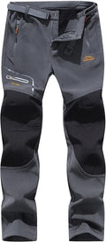 BenBoy Men's Snow Ski Outdoor Waterproof Windproof Fleece Cargo Hiking Pants