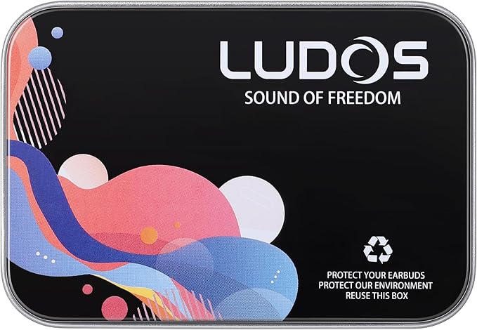 LUDOS Clamor Wired Earbuds in-Ear Headphones, 5 Years Warranty, Earphones with Microphone, Noise Isolating Ear Buds, Memory Foam for iPhone, Samsung, School Students, Kids, Women, Small Ears - Pink
