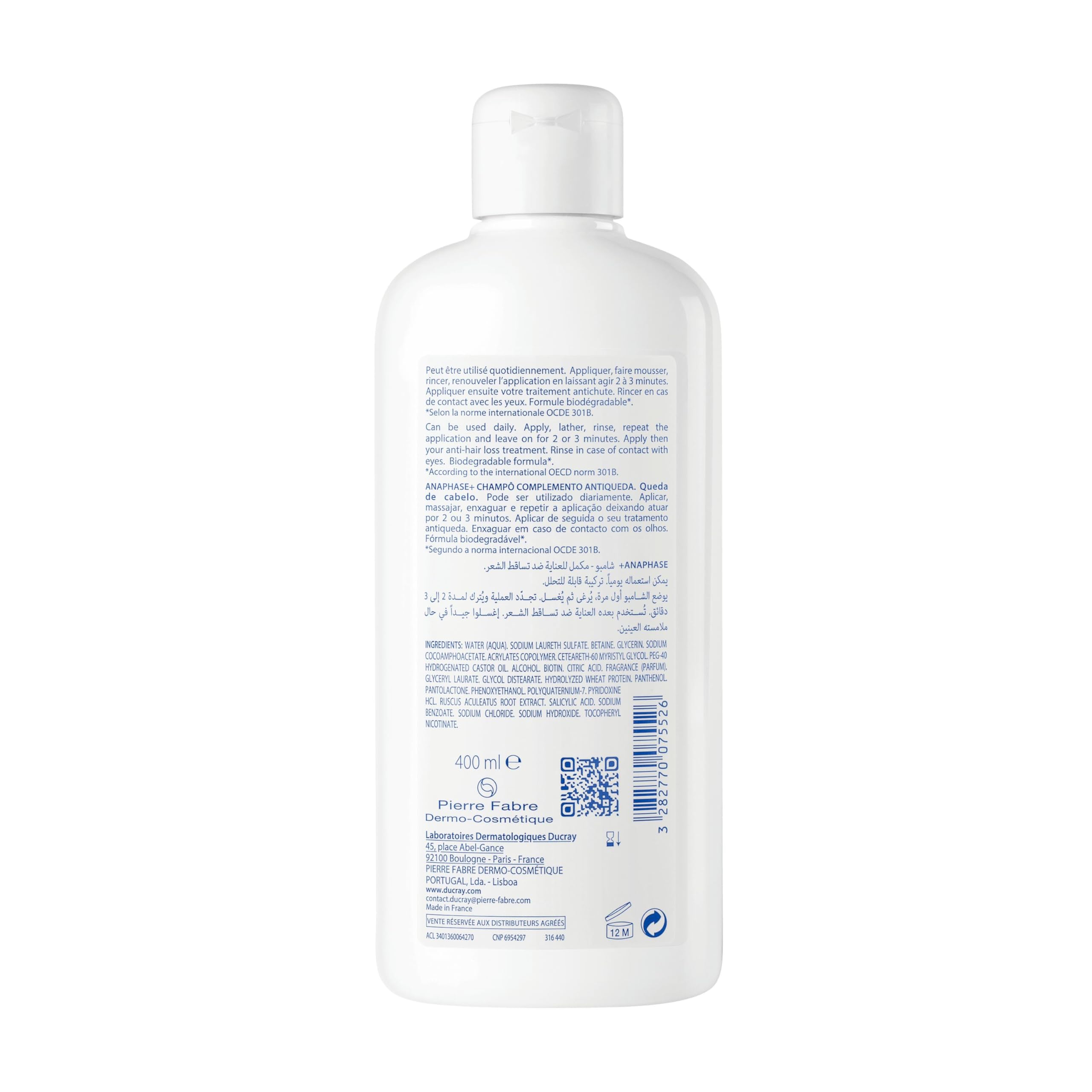 Ducray Anaphase+ Anti-hair Loss Complement Shampoo 400ml