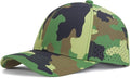 VOBOOM Men Quick Dry Baseball Cap Laser Cut Mesh Ball Curved Brim Snapback Hat