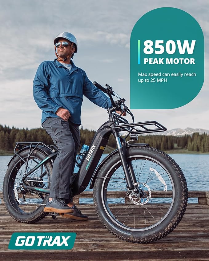 Gotrax 20" Folding Electric Bike with 40Miles (Pedal-assist1) by 48V Battery, 20Mph Power by Peak 500W, Adult Electric Bicycle with 5 Pedal-Assist Levels& LCD Display, Suitable for Commuting