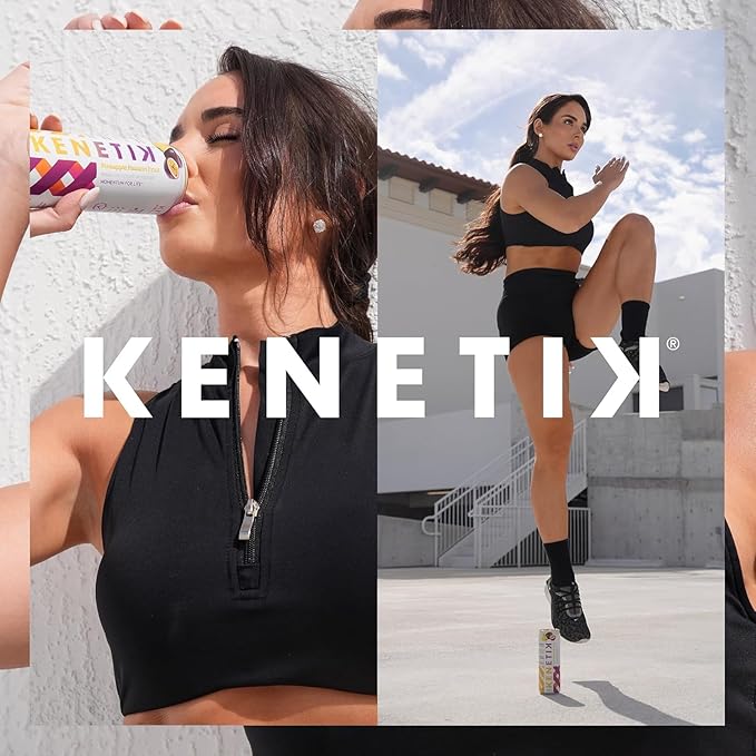 KENETIK Nootropic Ketone Drink, Ketones for Energy & Focus, Caffeine & Sugar Free, High Performance D-BHB Ketone Mix, Fuel w/Zero Crash or Jitters, Ready to Drink - Variety 6 Pk