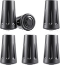 BlingKingdom 6 PCS Walking Stick Caps Trekking Pole Tips Rubber Hiking Walking Stick Tips for Hiking Sticks, Trekking Poles, Walkers