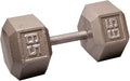 Body-Solid Cast Iron Hexagon Dumbbell, Hand Weights For Men and Women, Weight Dumbbells for Strength Training, Body Building Home Gym Training Gear
