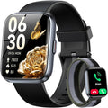 Smart Watches for Women Men Android & iPhone, Alexa Built-in, 1.8" Smart Watch(Answer/Make Calls ,2 Bands Included) 24/7 SpO2 Sleep Heart Rate Monitor,3ATM Waterproof,Fitness Tracker with 120+ Sport