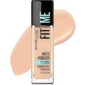 Maybelline Fit Me Matte + Poreless Liquid Oil-Free Foundation Makeup, Creamy Beige, 1 Count (Packaging May Vary)