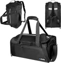 ORKELS Gym Bag with Shoe Compartment, 29L Sports Duffle Bag for Men and Women, Travel Backpack with Wet Pocket, Tear-Resistant Overnight Bag for Fitness, Workout, and Travel