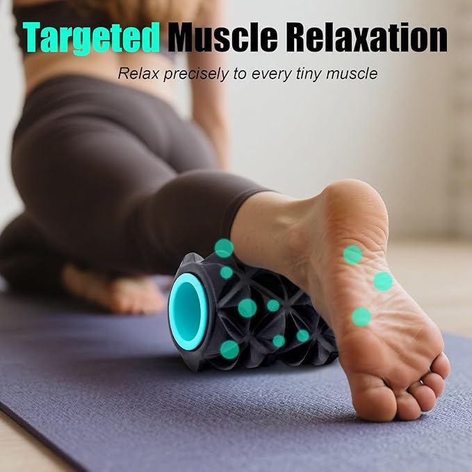 5 Pack Roller- Back Wheel for Deep Tissue Massage, XR Foot Massage Roller for Targeted Massage for Plantar Fasciitis and Foot Fatigue, Roller Kit for Physical Therapy & Exercise