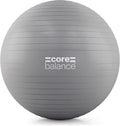 Exercise Ball for Workouts, Anti-Burst and Slip Resistant, Swiss Yoga Ball for Pregnancy, Stability, Fitness and Physical Therapy, 4 Sizes, with Pump