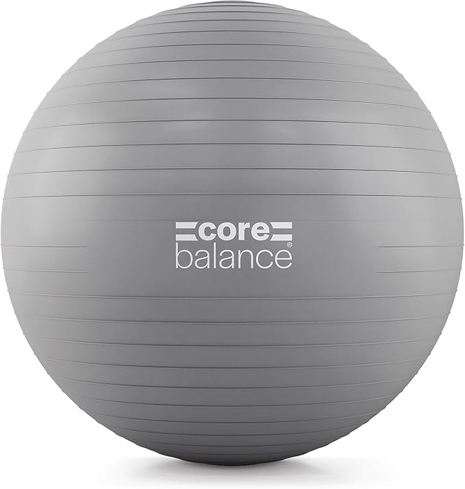 Exercise Ball for Workouts, Anti-Burst and Slip Resistant, Swiss Yoga Ball for Pregnancy, Stability, Fitness and Physical Therapy, 4 Sizes, with Pump