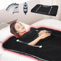 VEVOR Sauna Blanket, Compact Infrared Home Sauna with Oxford Fabric, Features Arm Openings & Carbon Fiber Warmers, Temp Settings 95-176℉, Timer 5-60 Mins, 75x35 inches