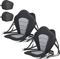 Solomone Cavalli Deluxe Padded Kayak Seat with Storage Bag, Adjustable Cushions for Canoe Fishing Boat Paddle Board Sit-On-Top Kayaks, Universal Size with Back Support