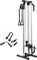 Valor Fitness BD-62 Wall Mounted Cable Machine with Adjustable Dual Pulley System Functional Home Gym Workout Equipment