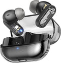 TOZO Crystal Pods Hybrid Active Noise Cancelling Wireless Earbuds, 10mm Drivers Deep Bass Stereo Sound, 4 Mics Smart ENC AI Calls, 32 EQ via App, Bluetooth 5.4 Headphones, Crystal Case Design