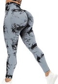 DIBAOLONG Womens High Waist Yoga Pants Cutout Ripped Tummy Control Workout Running Yoga Skinny Leggings