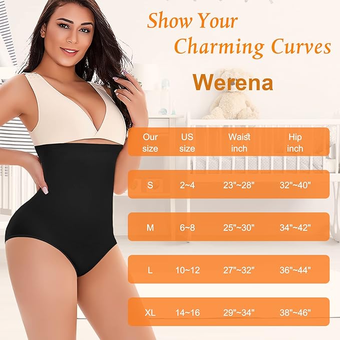 Tummy Control Shapewear Panties for Women High Waisted Body Shaper Slimming Shapewear Underwear Girdle Panty