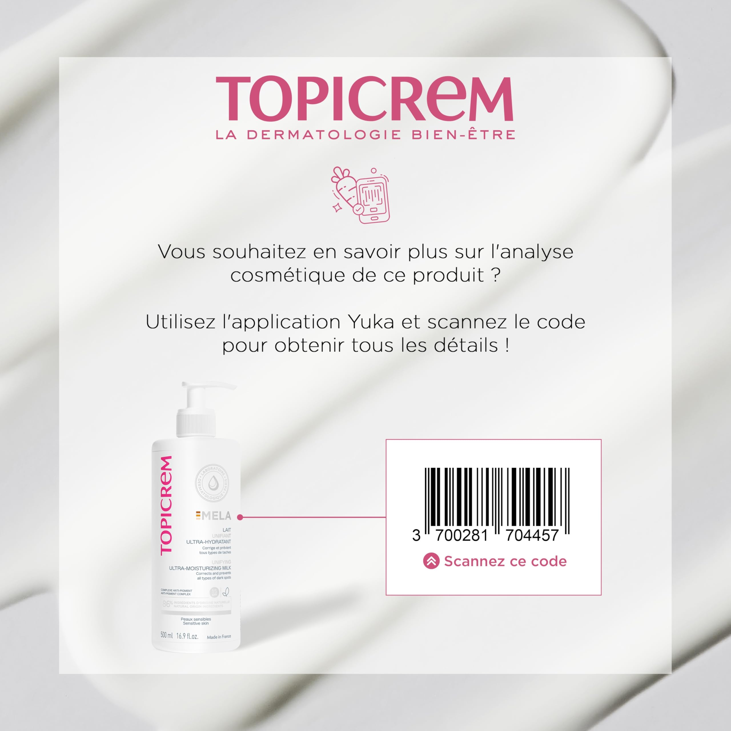 Topicrem Moisturizing Body Milk, 500ml - Hydrating & Brightening Body Lotion for Dry Skin