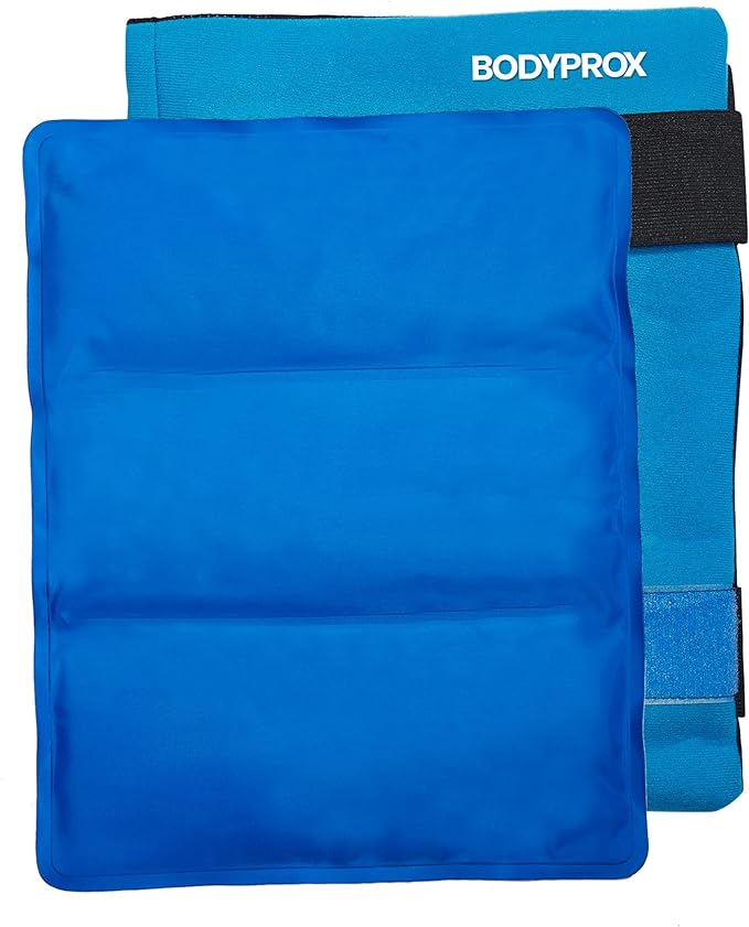Flexible Large Gel Ice Pack for Shoulders, Arms, Back and Thighs. Hot & Cold Therapy Wrap