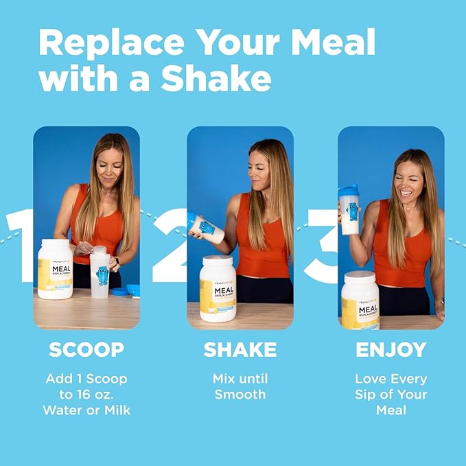 TransformHQ Meal Replacement Shake Powder 7 Servings (Chocolate) - Gluten Free, Non-GMO