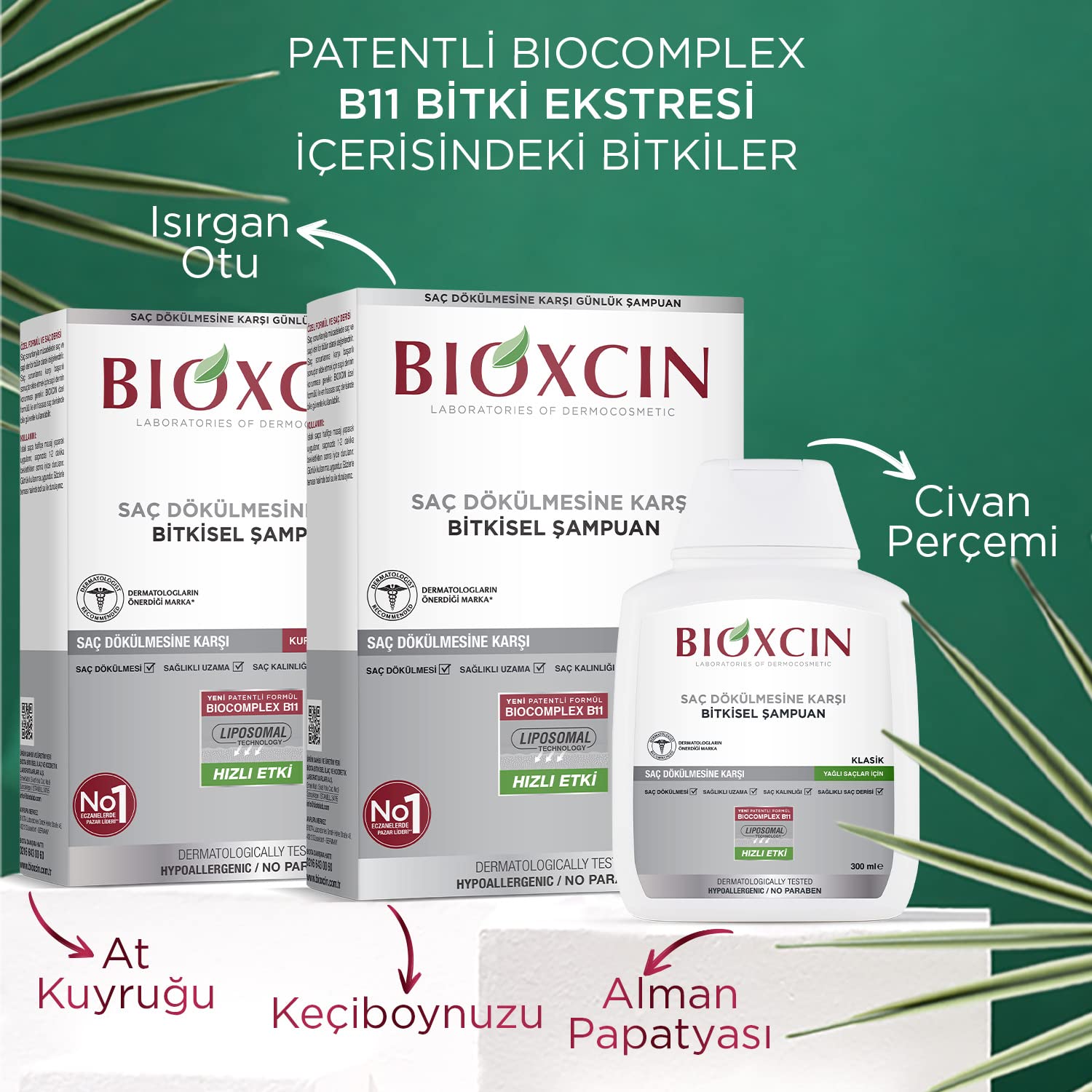Bioxcin Bio-Activ Shampoo for Oily Hair - Paraben-Free, Mineral Oil-Free, 10.14 fl oz