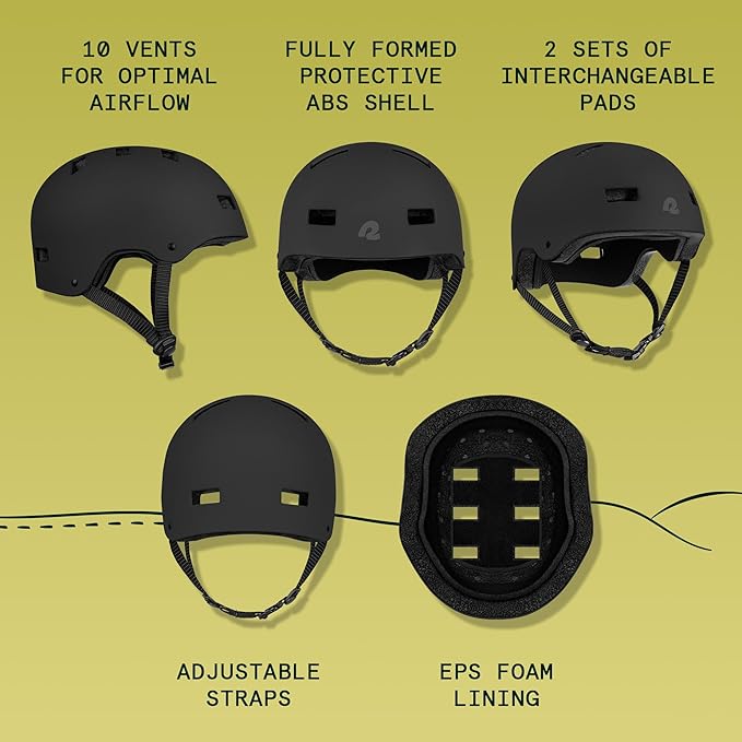 Retrospec Dakota Adult Bike Helmet for Adults - Multi-Sport Protection for BMX, Skating, Scooter, and Skate - Adult Men Skateboard Helmets