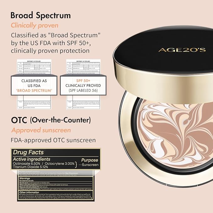 AGE20'S Signature Essence Pact SPF 50+ | Pack of 1 | 31N TOFFEE | Cream Foundation, Dewy Finish, Natural Coverage | Korean Cushion Foundation