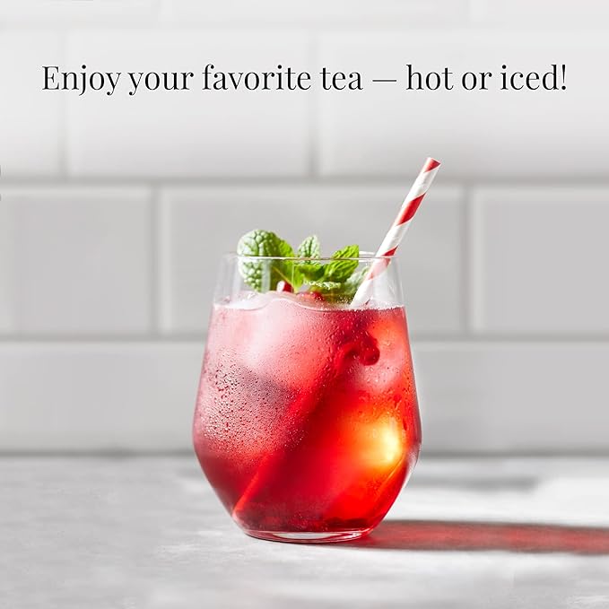 The Republic of Tea Organic Pomegranate Green Tea, 250 Tea Bags, Superfruit Premium Green Tea Blend
