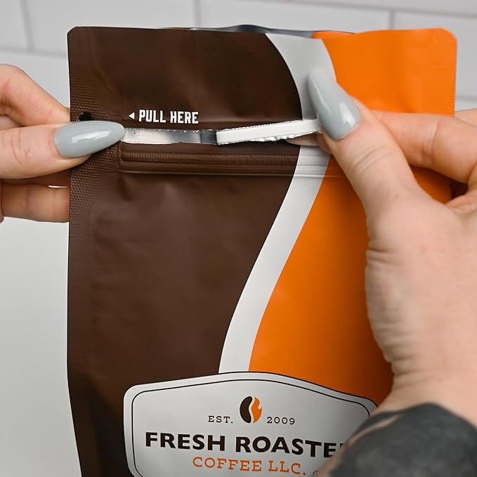 Fresh Roasted Coffee, Breakfast Blend, 12 oz, Light Roast, Kosher, Whole Bean