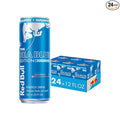 Red Bull Sea Blue Edition Sugar Free Energy Drink, Juneberry, 12 fl. oz., 6 x 4 Cans, Pack of 24 Cans, with 114mg Caffeine, Taurine & B Vitamins