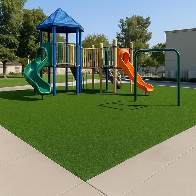 Ottomanson Artificial Turf Golf Hitting Mat 4' x 6'6" Indoor/Outdoor Waterproof Synthetic Fake Grass for Putting Practice Baseball Football Sports Gym Backyard, Custom Size 2' up to 30'