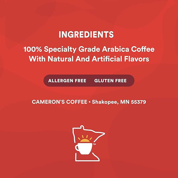 Cameron's Coffee Roasted Ground Coffee Bag, Flavored, Vanilla Hazelnut, 32 Ounce
