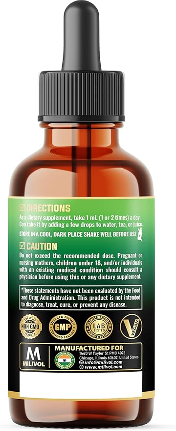 10in1 Cayenne Pepper Liquid Drops + Ginger, Ceylon Cinnamon, Vitamin D3, Vitamin K2, Garlic, Black Pepper and More - Digestion Support - 2 Fl Oz - 2 Months Supply