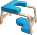 Yoga Headstand Bench- Stand Yoga Chair for Family, Gym - Wood and PU Pads - Relieve Fatigue and Build Up Body (Multi-Color)